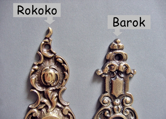 klamka stylowa barok i rokoko